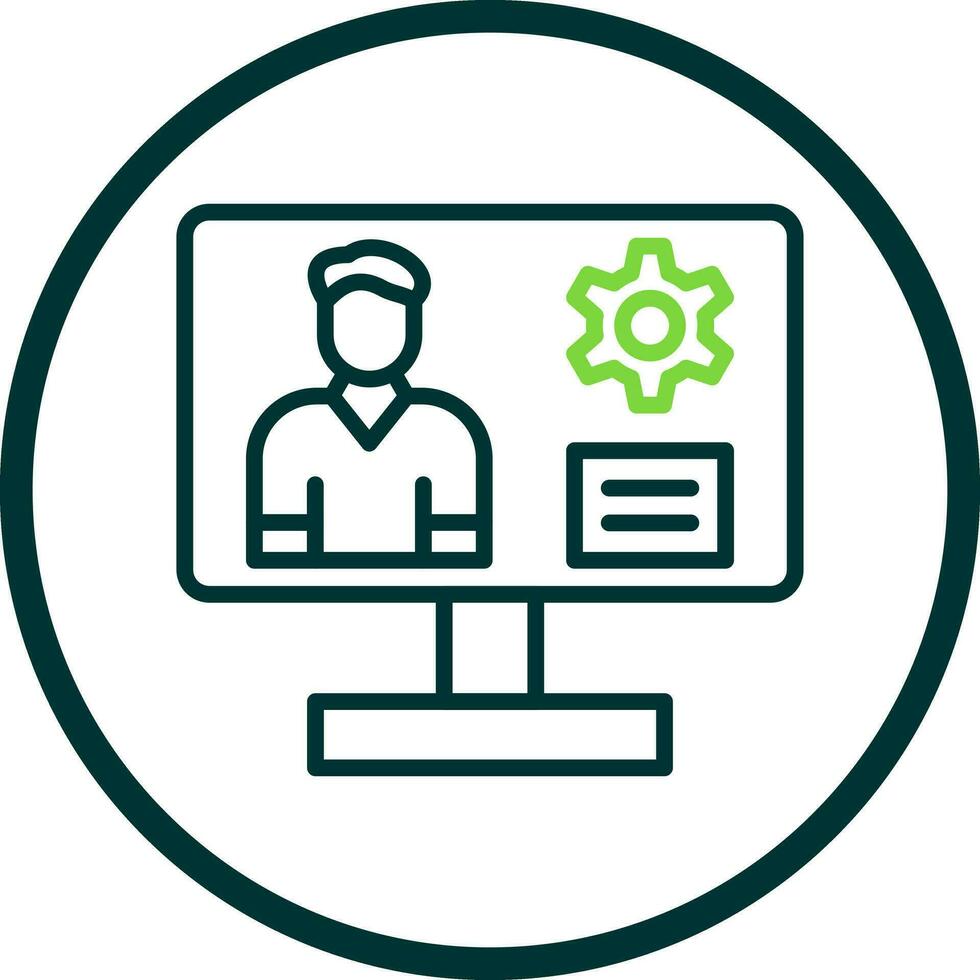 Content management system Vector Icon Design