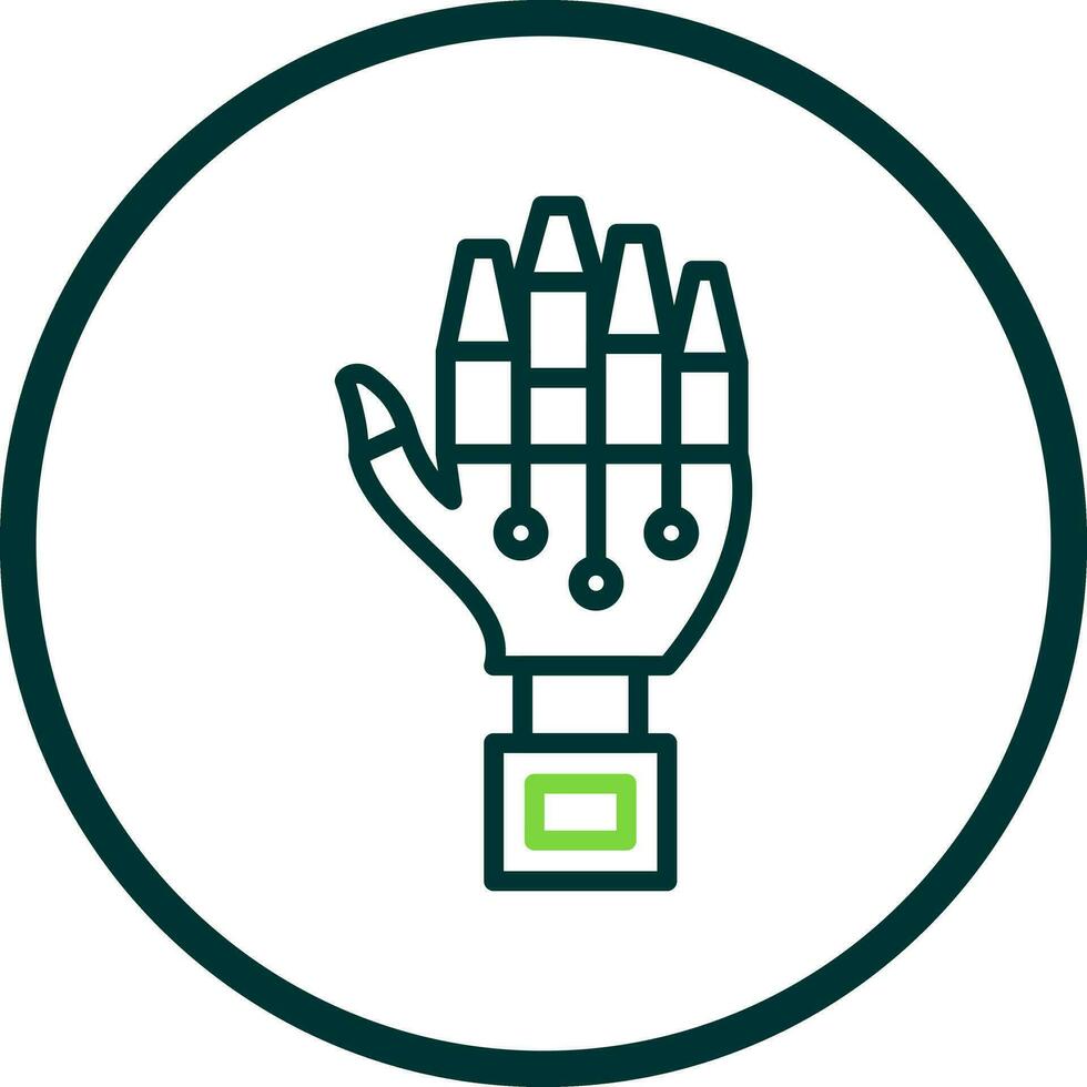 Robot hand Vector Icon Design