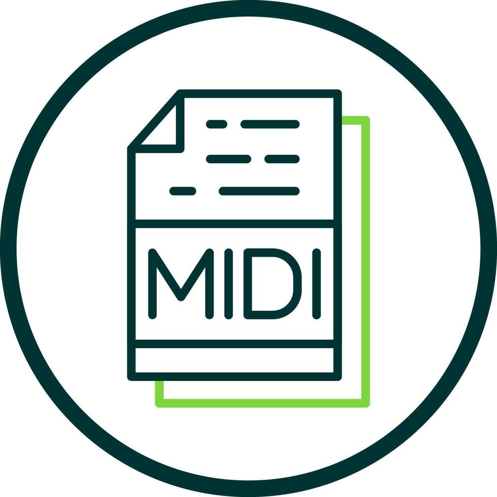 Midi Vector Icon Design