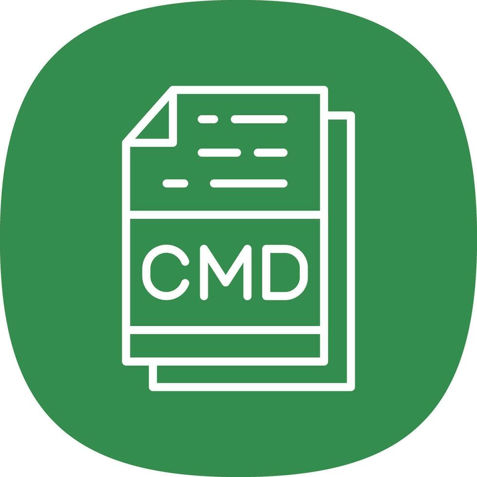 cmd vector icono diseño