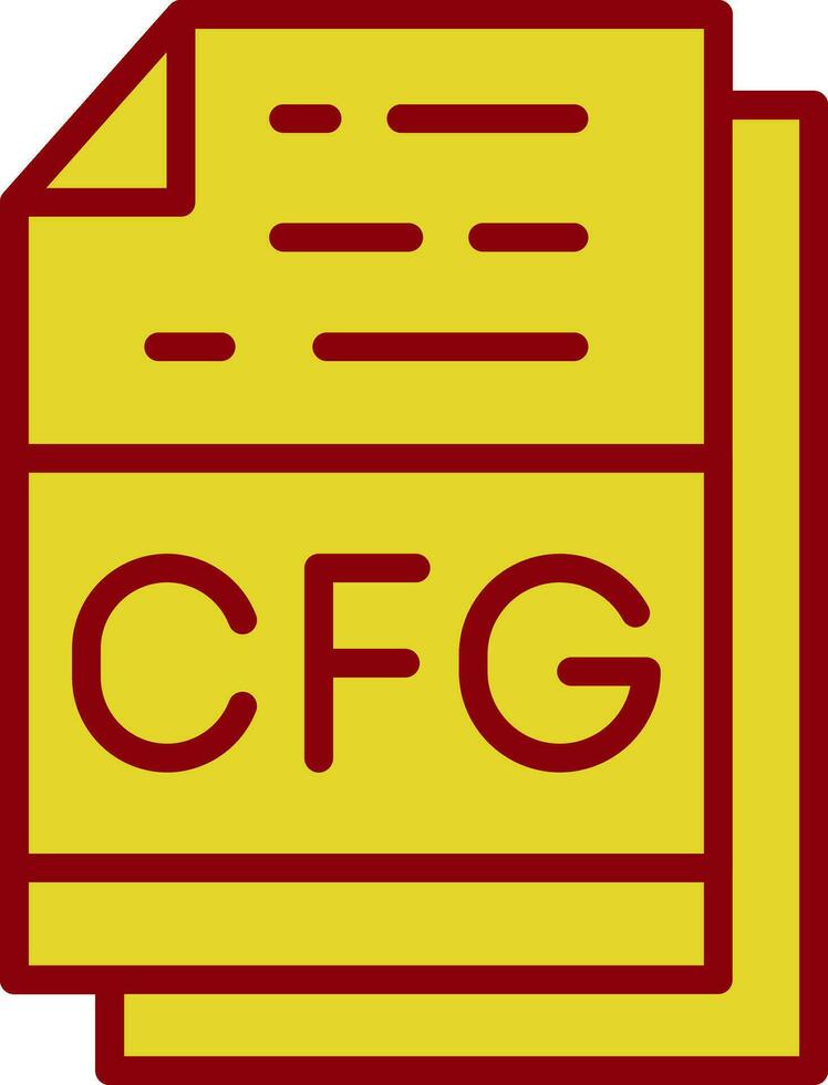 Cfg File Format Vector Icon Design