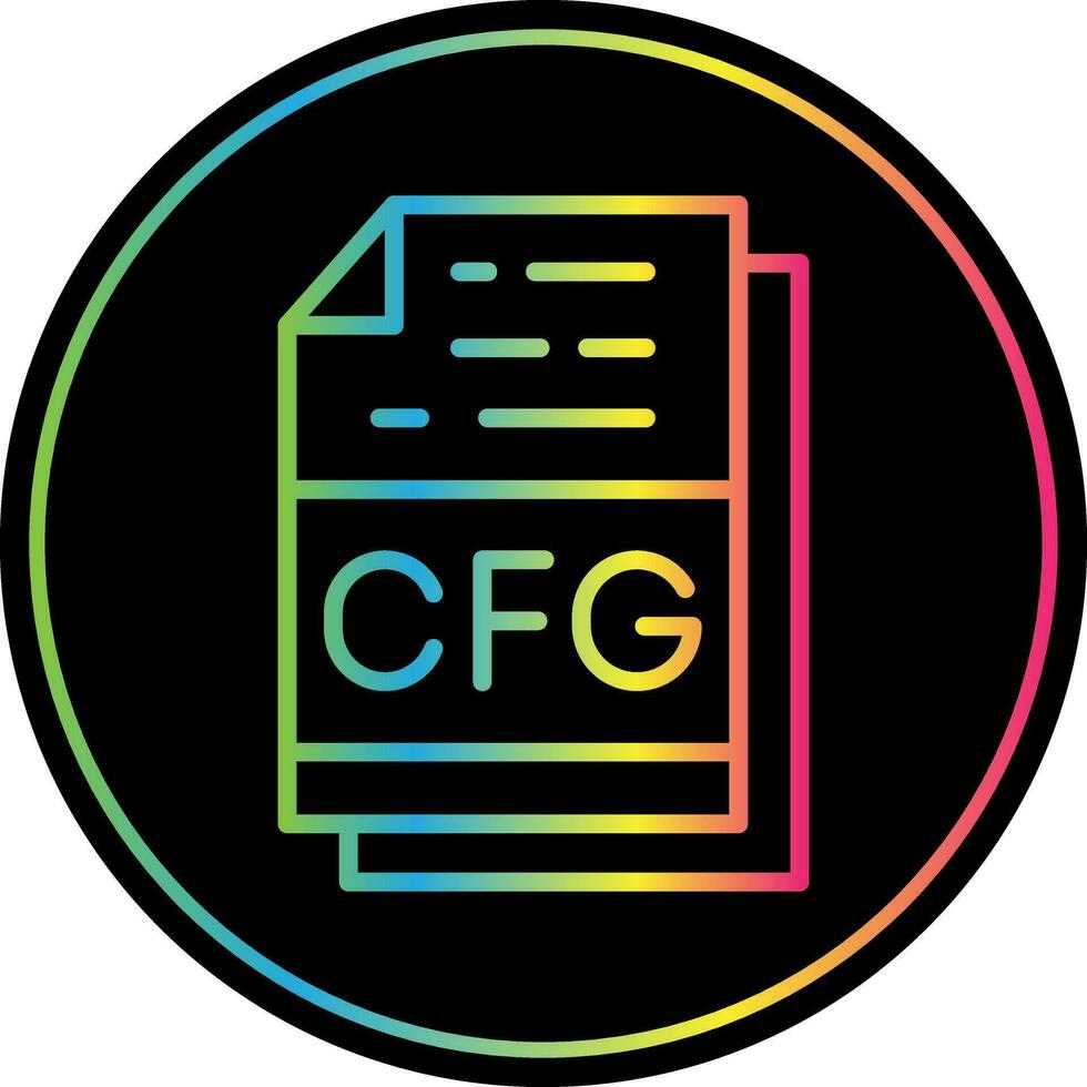 Cfg File Format Vector Icon Design