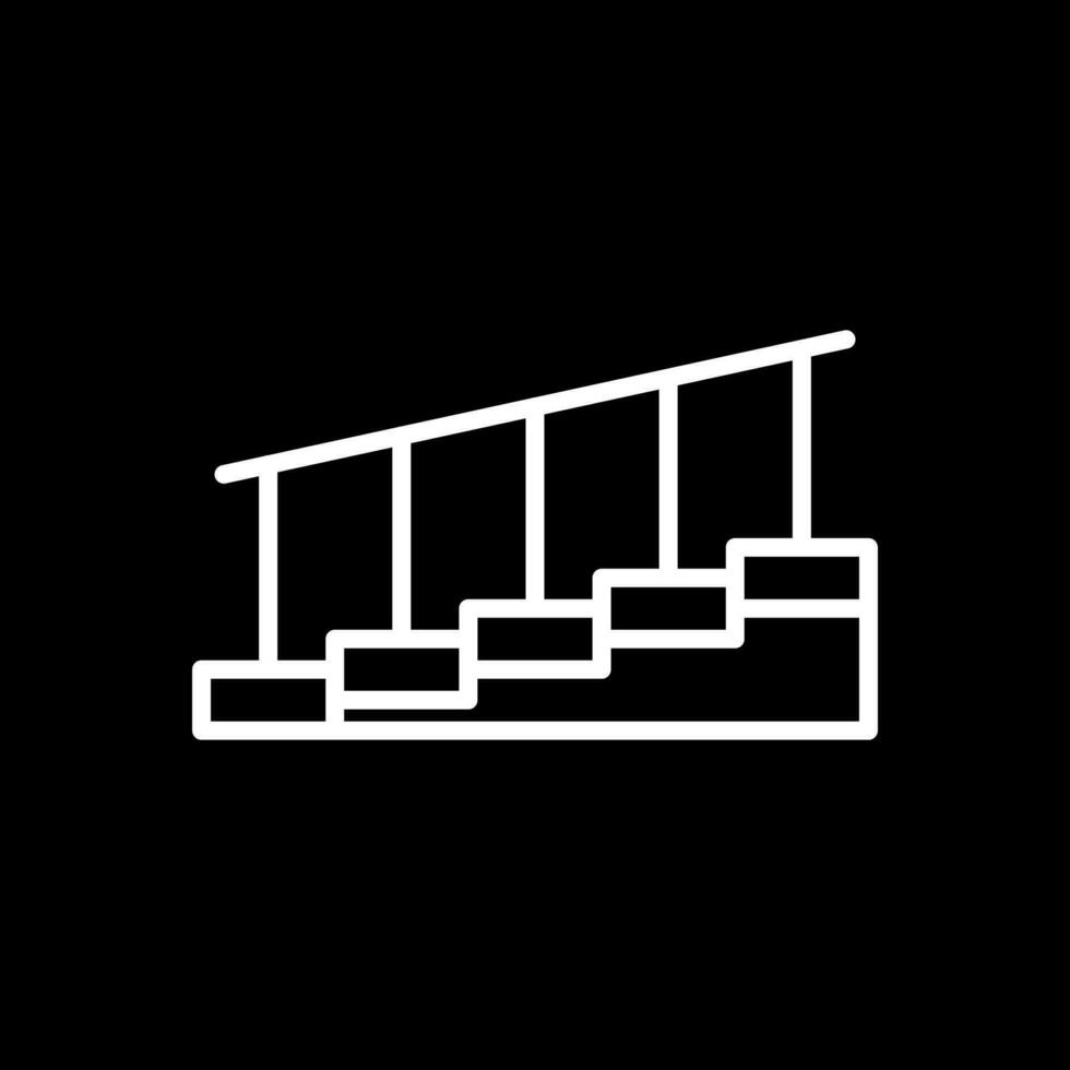 diseño de icono de vector de escaleras