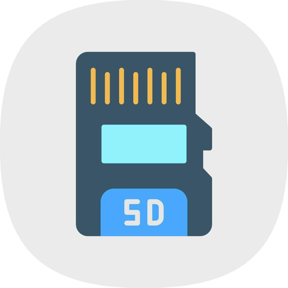 diseño de icono de vector de tarjeta sd