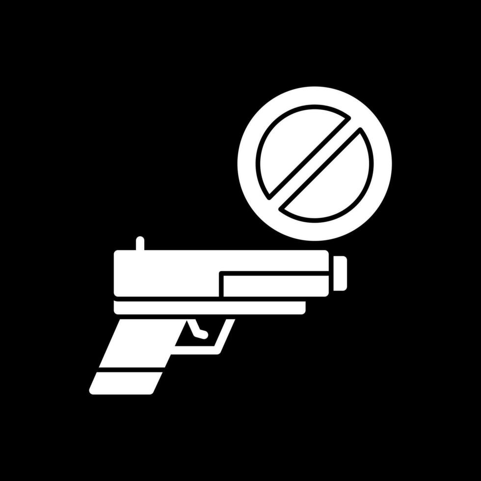 pistola prohibición vector icono diseño