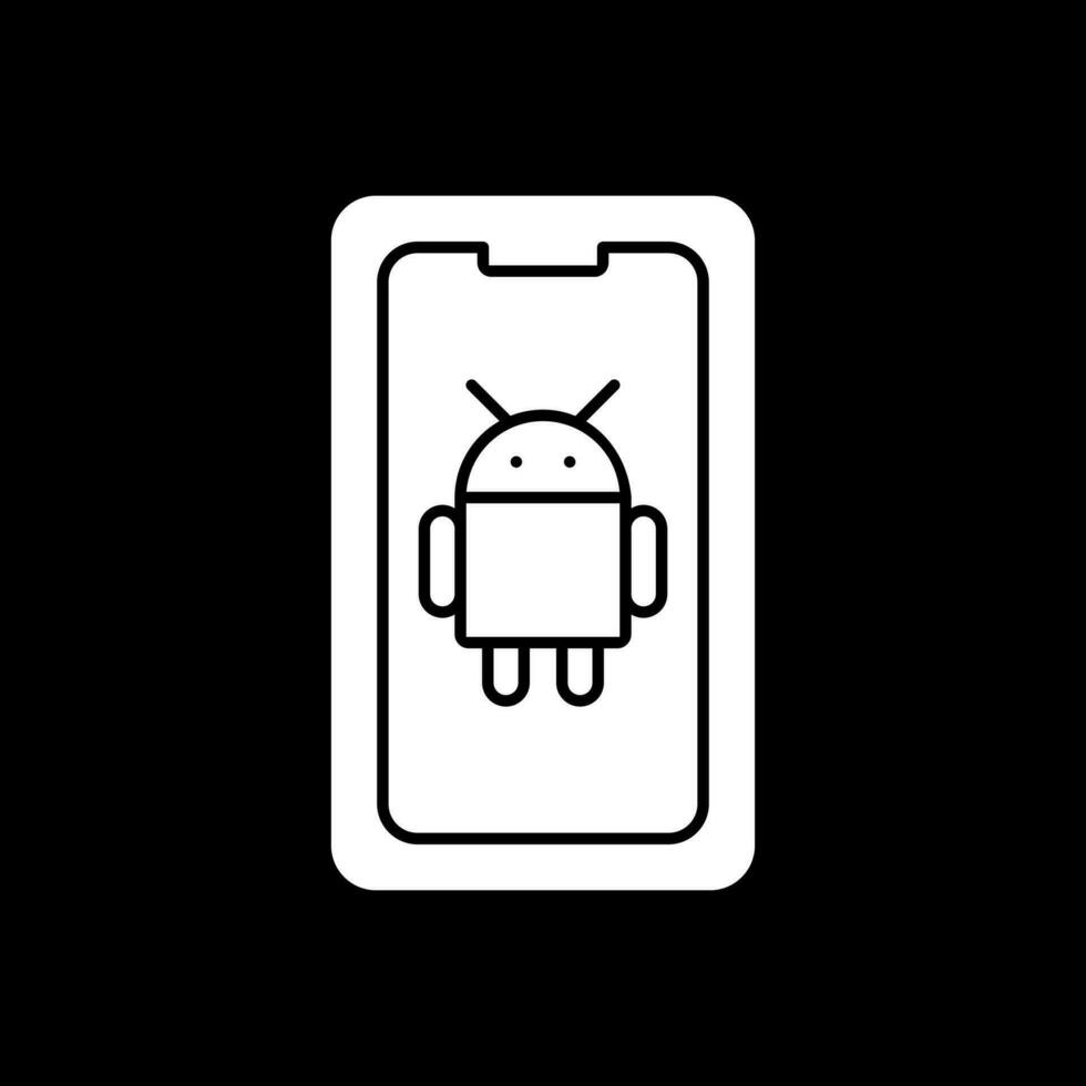 androide vector icono diseño
