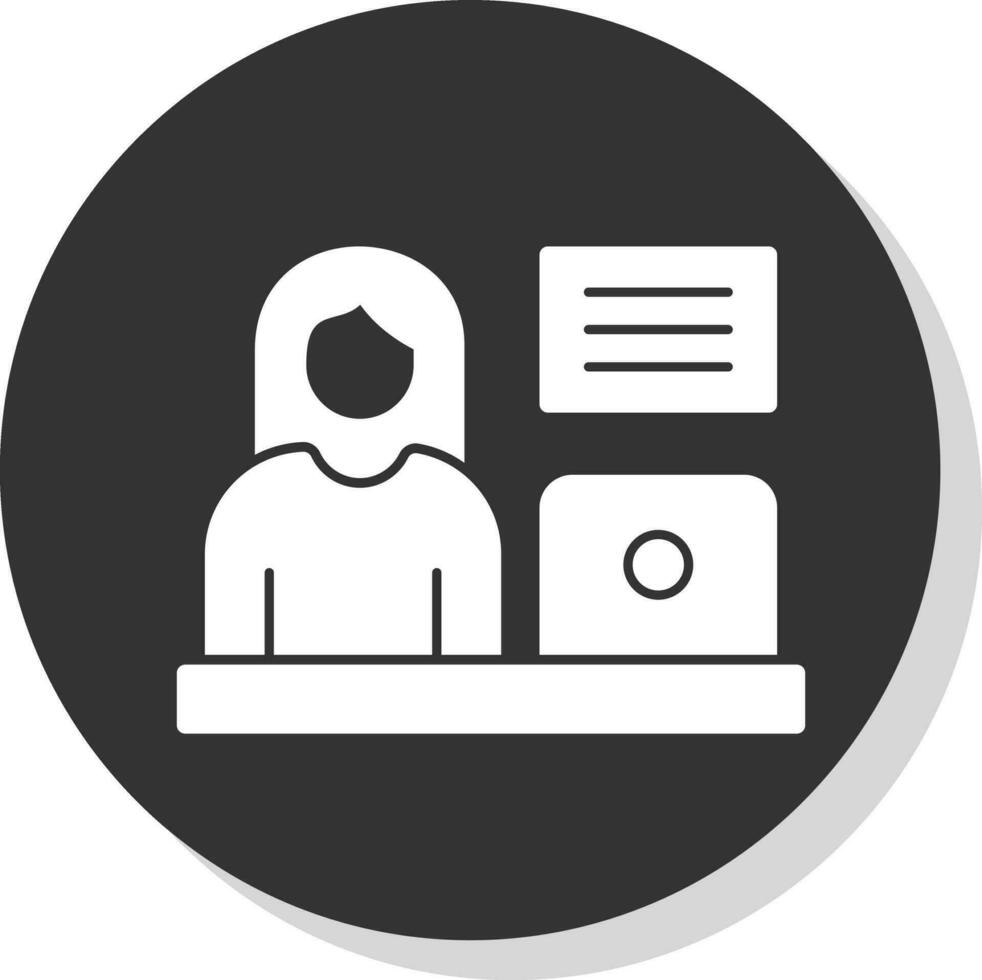 Blogger Vector Icon Design