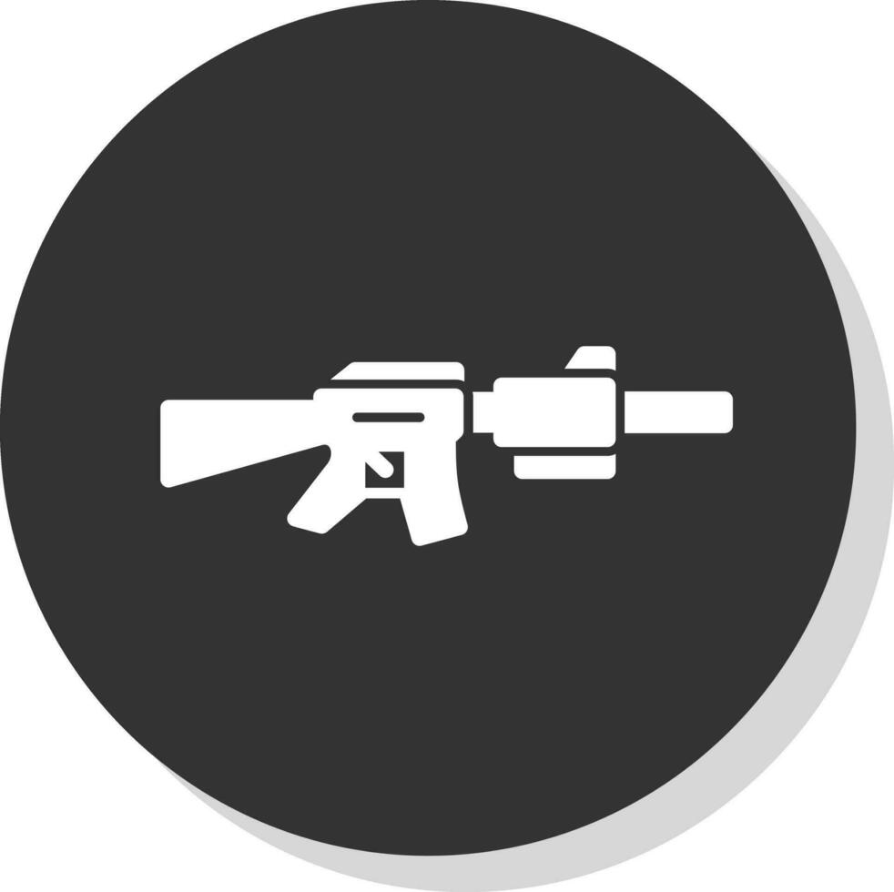 diseño de icono de vector de rifle