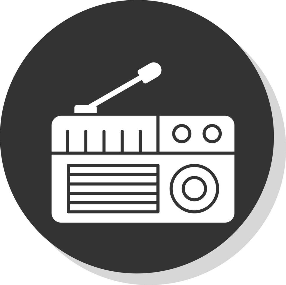 diseño de icono de vector de radio