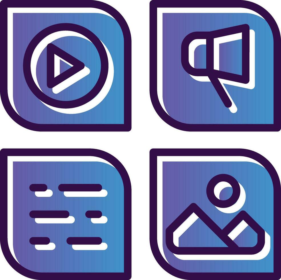 Social media Vector Icon Design