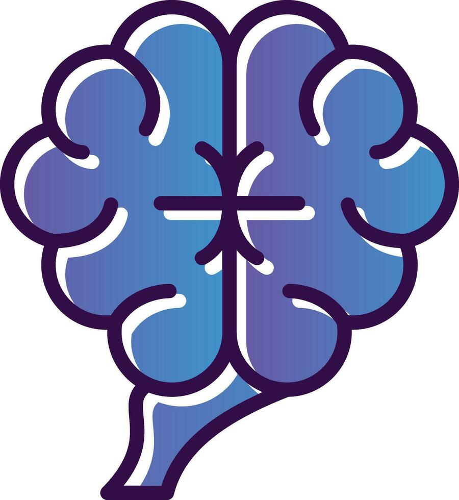 Human brain Vector Icon Design