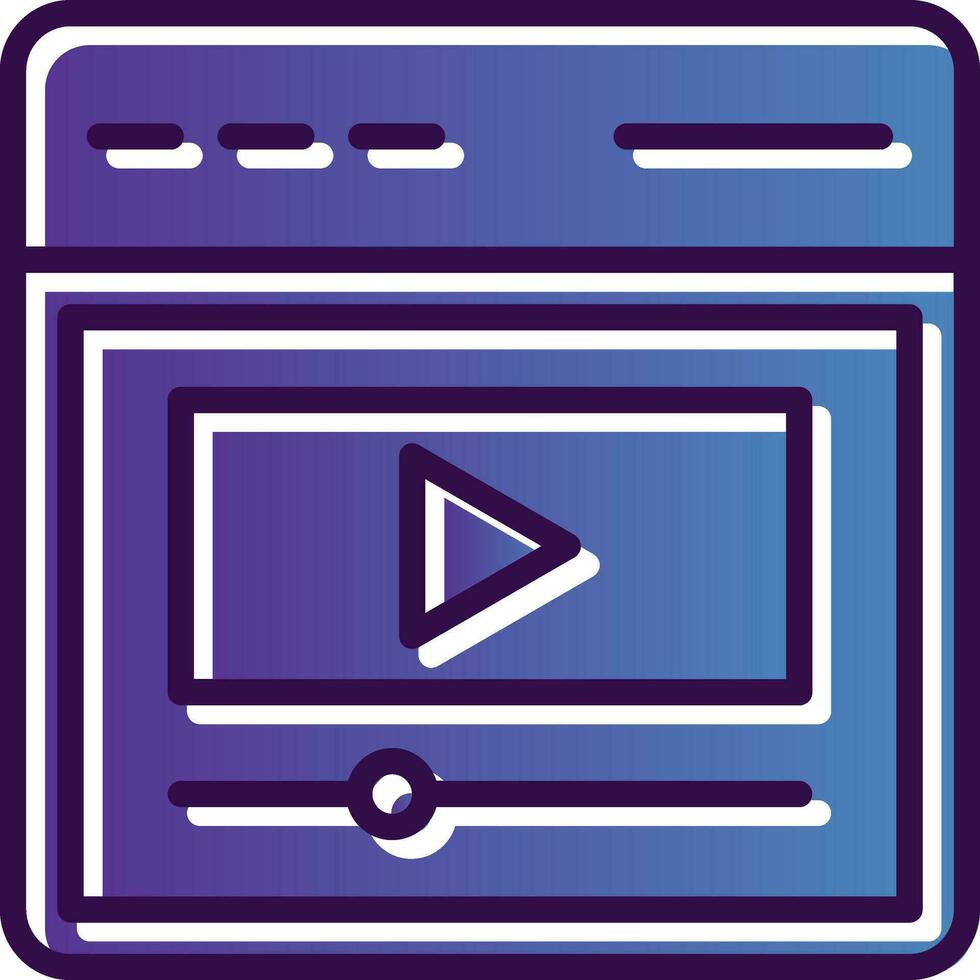 Video Vector Icon Design