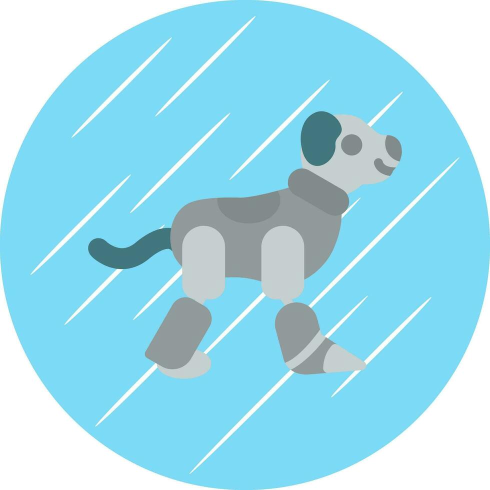 Robot dog Vector Icon Design