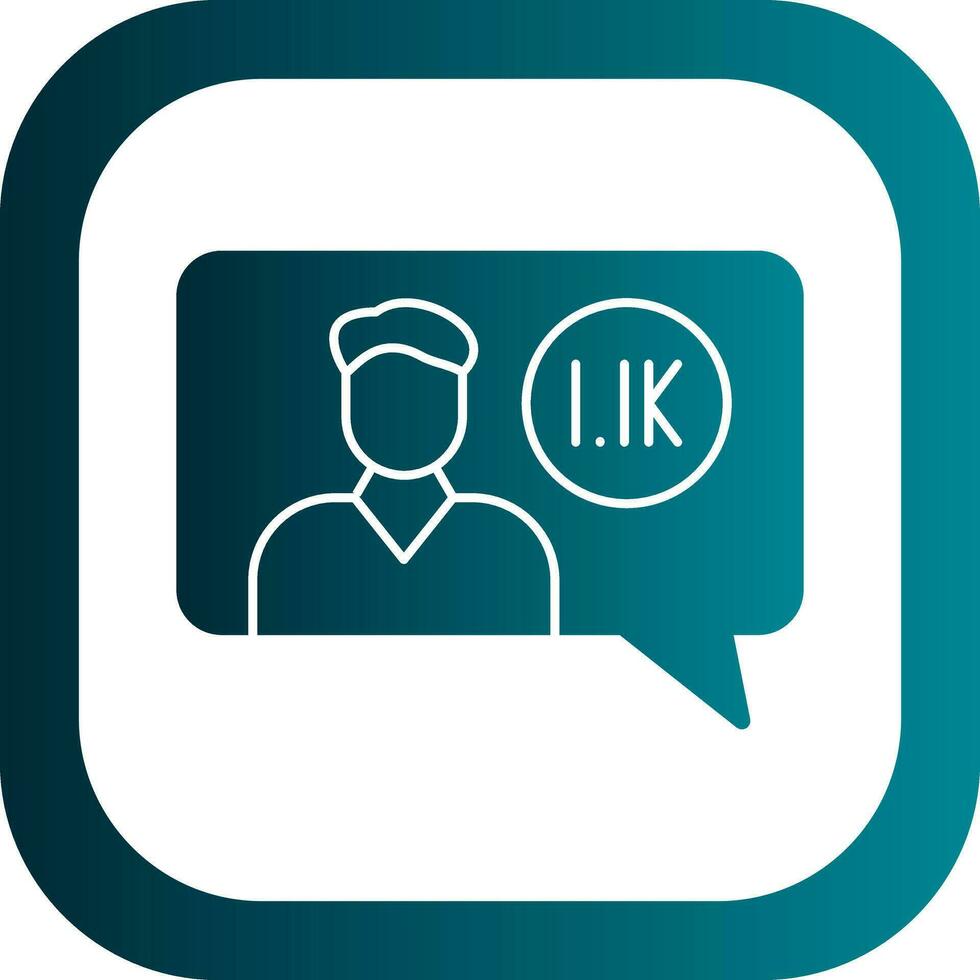 Follower Vector Icon Design