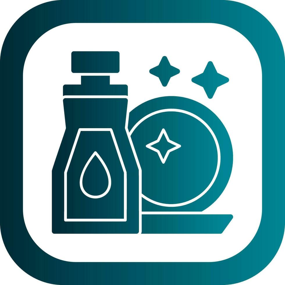 Dish washing Vector Icon Design