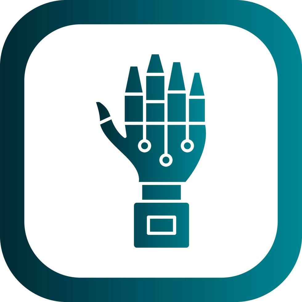 Robot hand Vector Icon Design