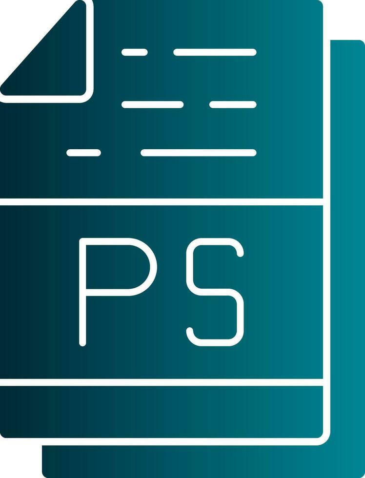 PS File Format Vector Icon Design