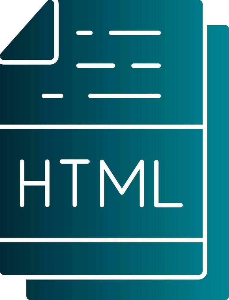 Html File Format Vector Icon Design