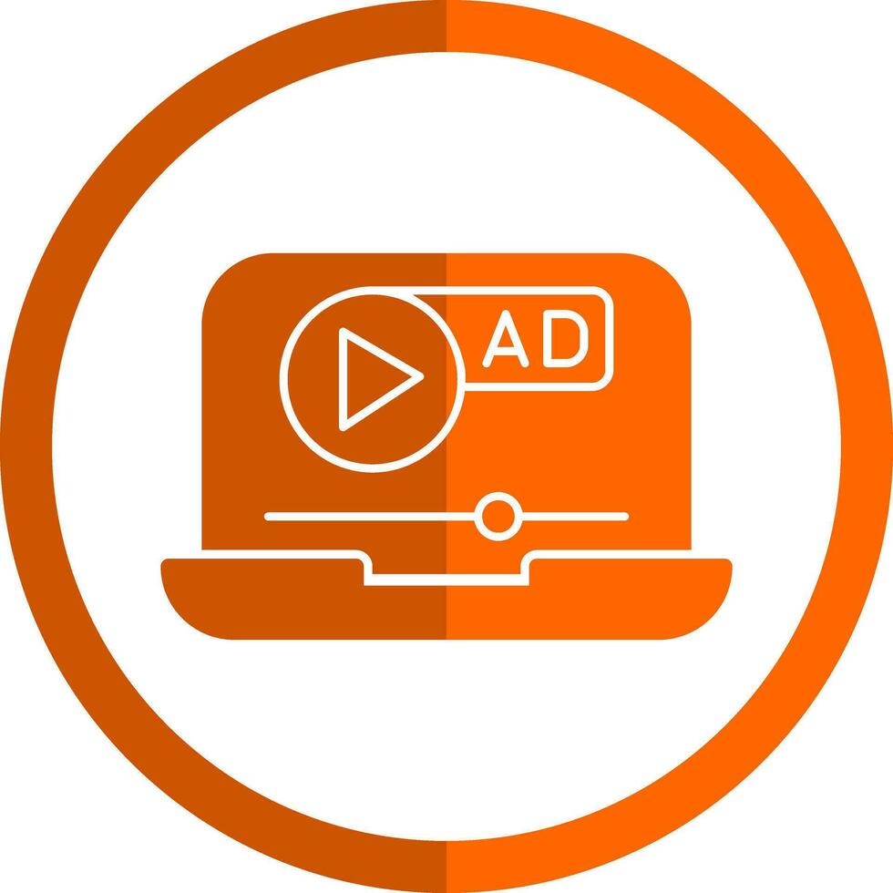 Video ad Vector Icon Design