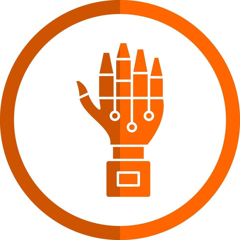 Robot hand Vector Icon Design