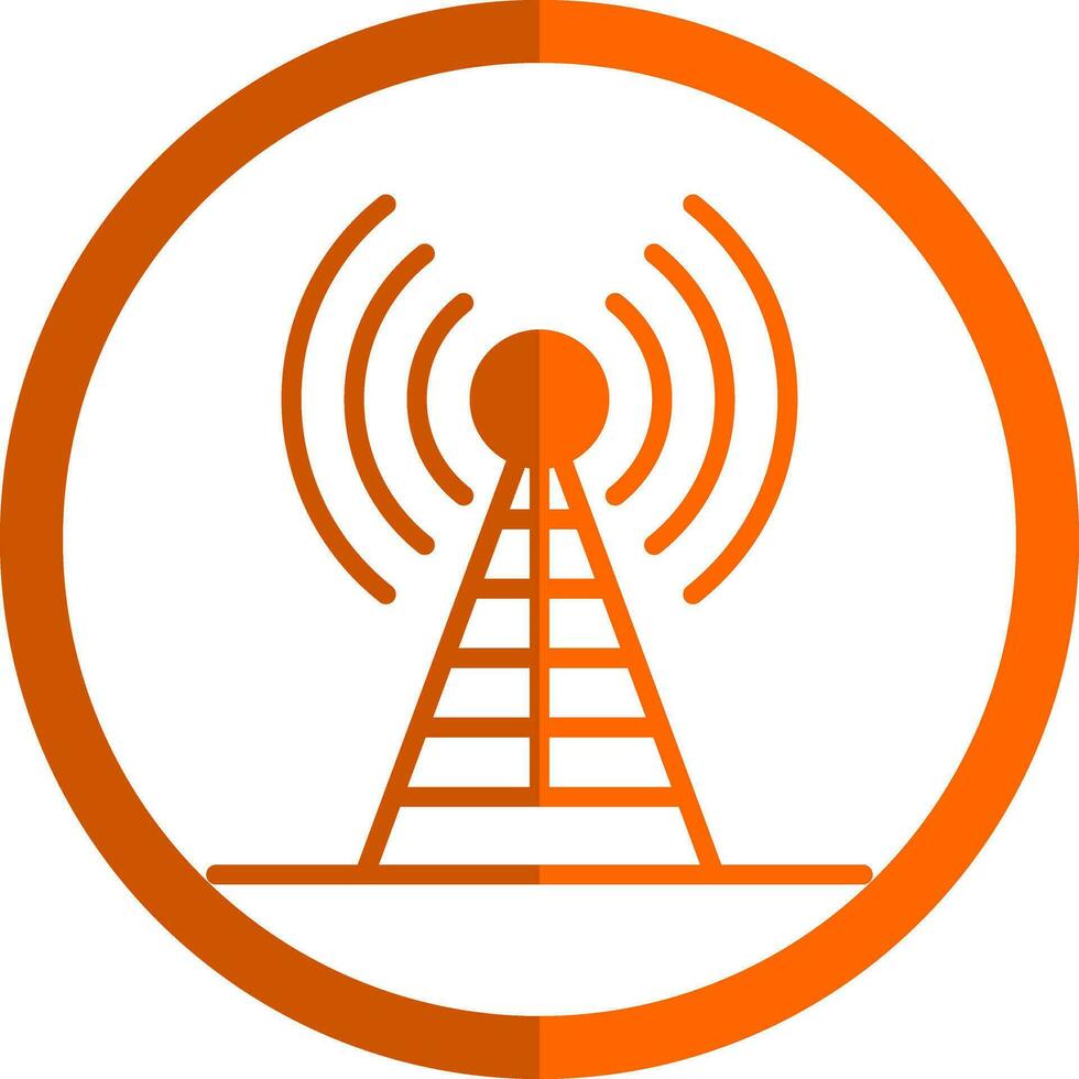 Radio antenna Vector Icon Design