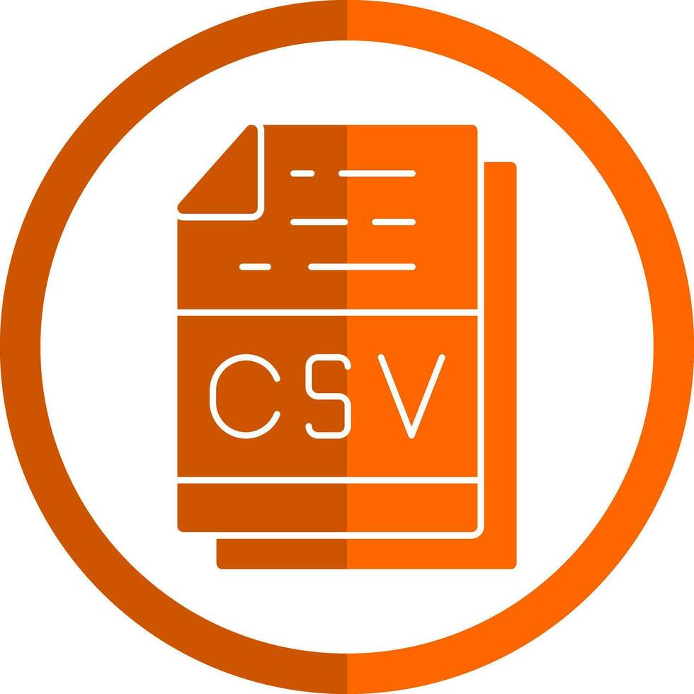 Csv File Format Vector Icon Design