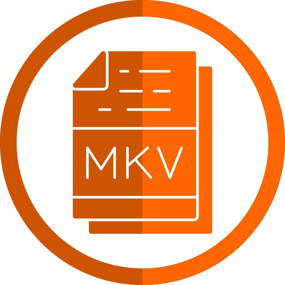 Mkv Vector Icon Design