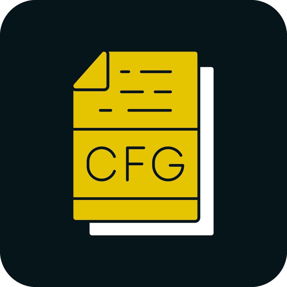 Cfg File Format Vector Icon Design