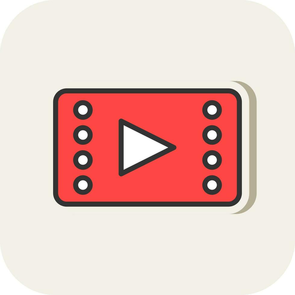 Video player Vector Icon Design