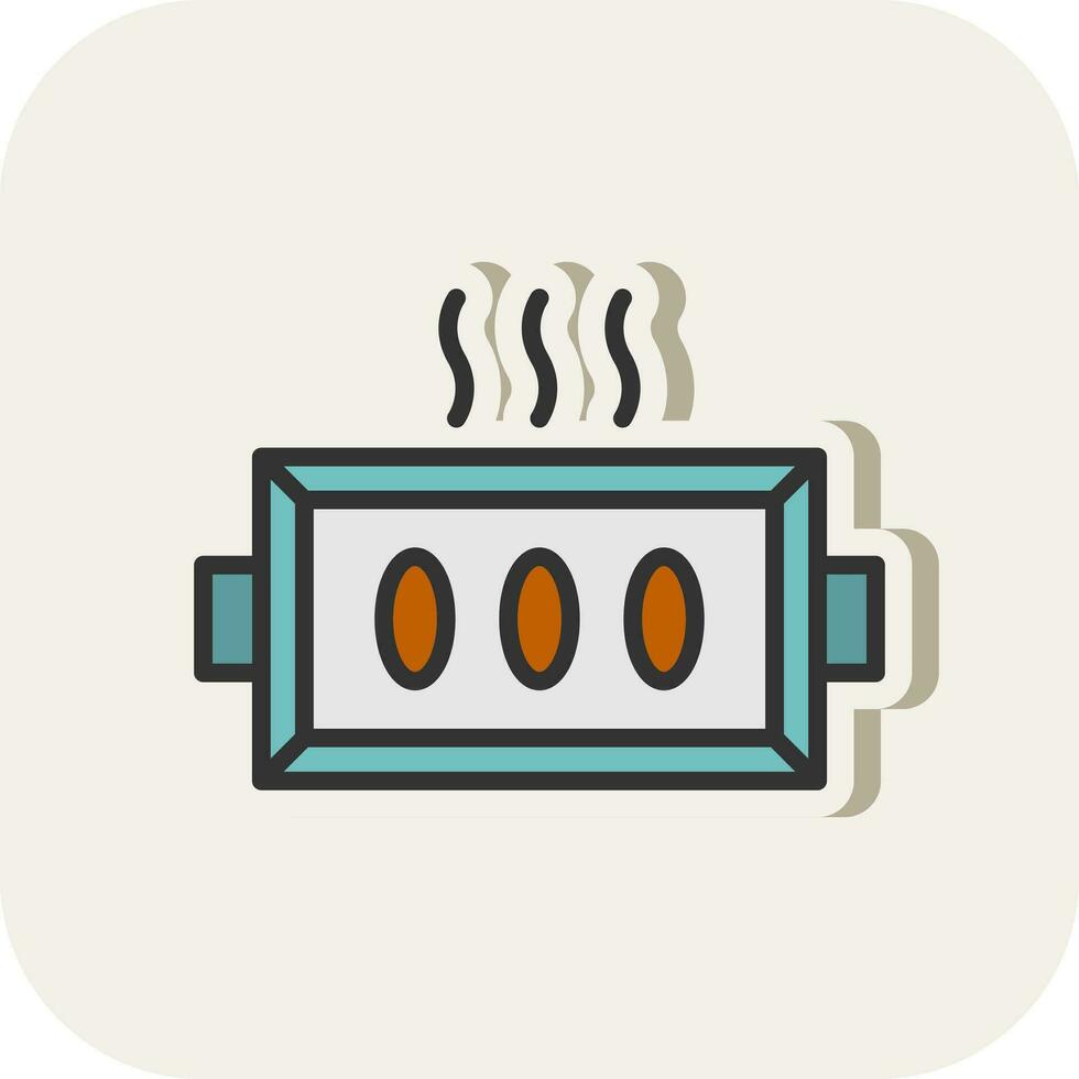 Baking tray Vector Icon Design