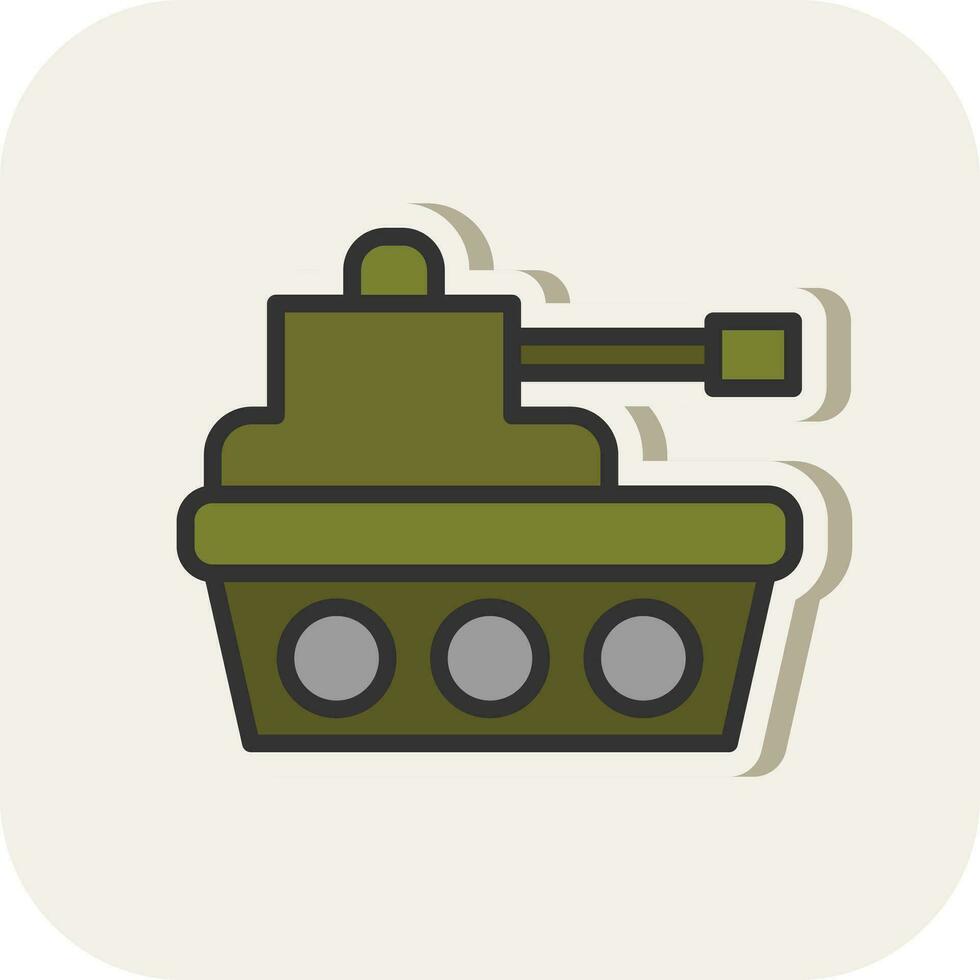 Tank Vector Icon Design