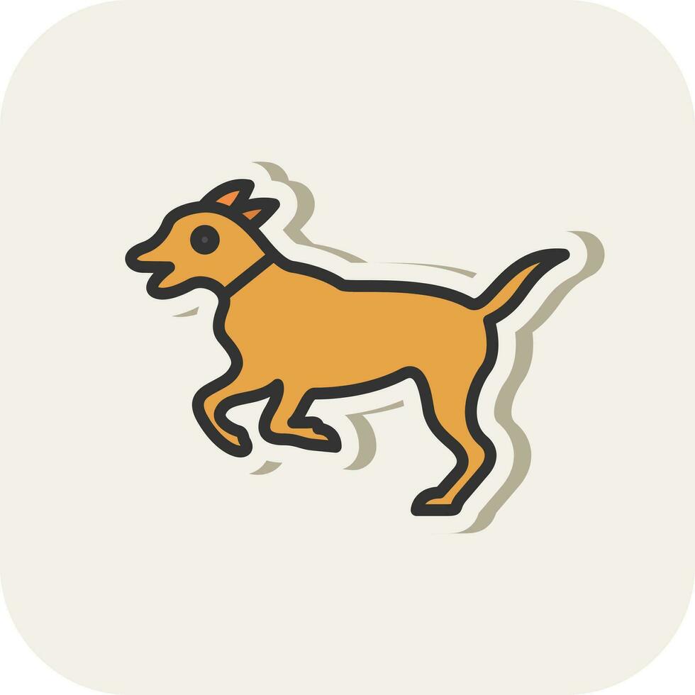 diseño de icono de vector de perro