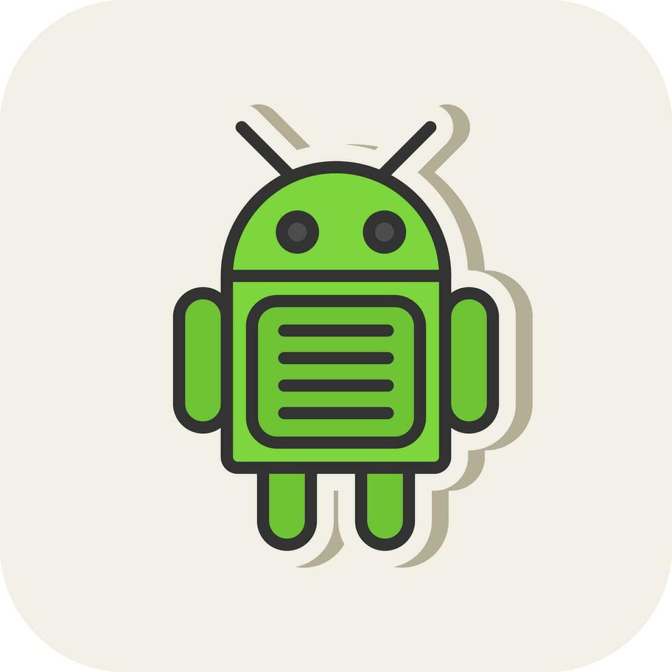 androide vector icono diseño