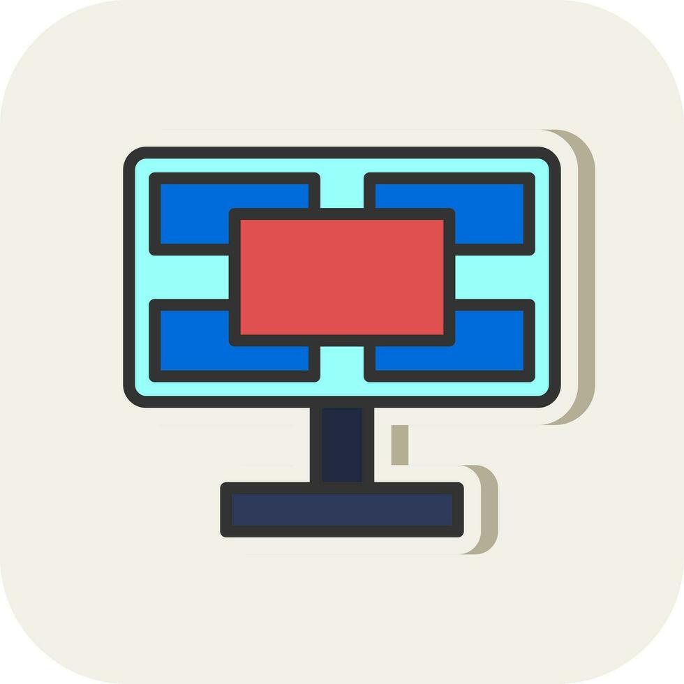 pantallas vector icono diseño