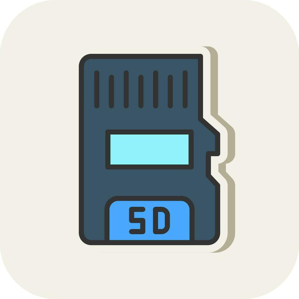 diseño de icono de vector de tarjeta sd