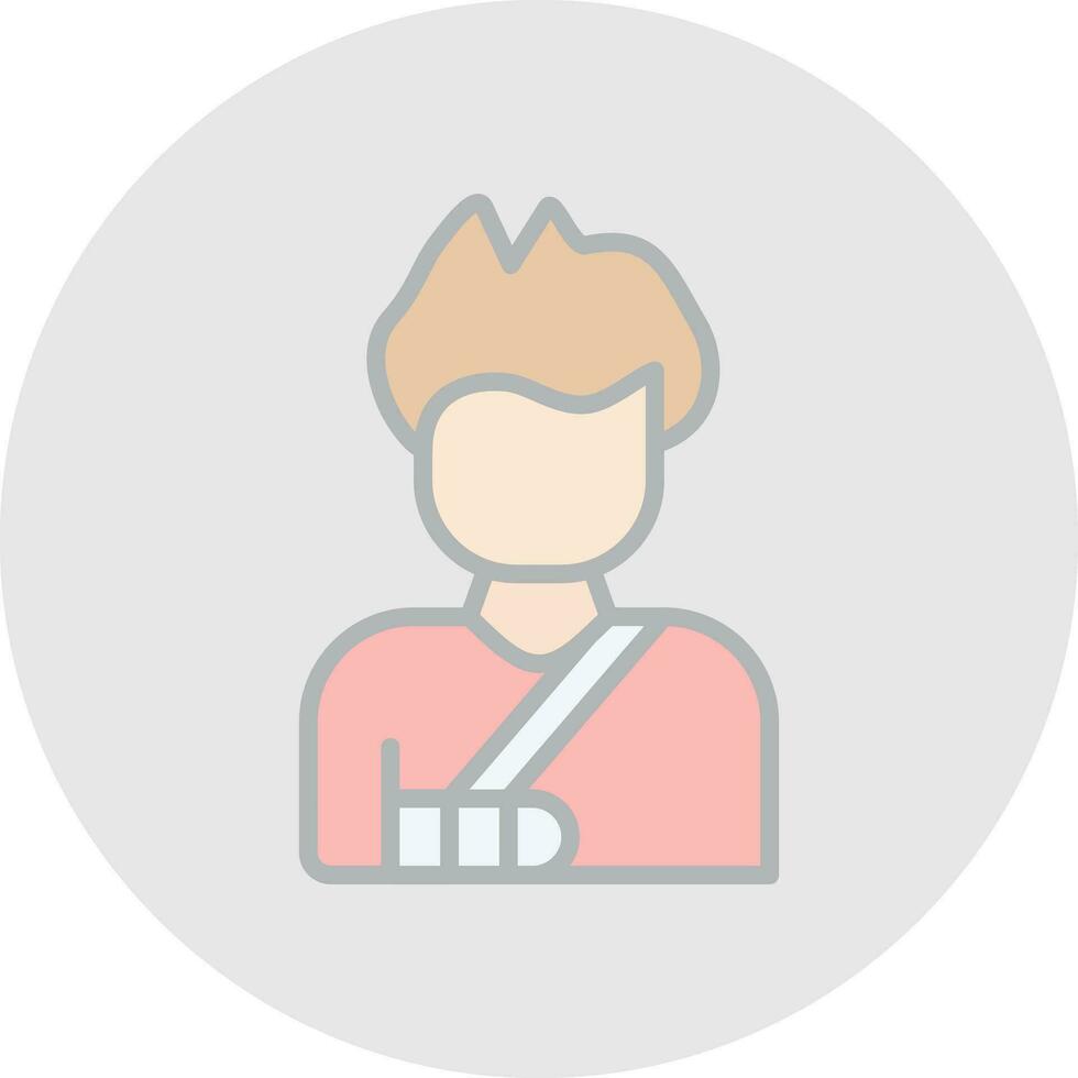 Broken arm Vector Icon Design