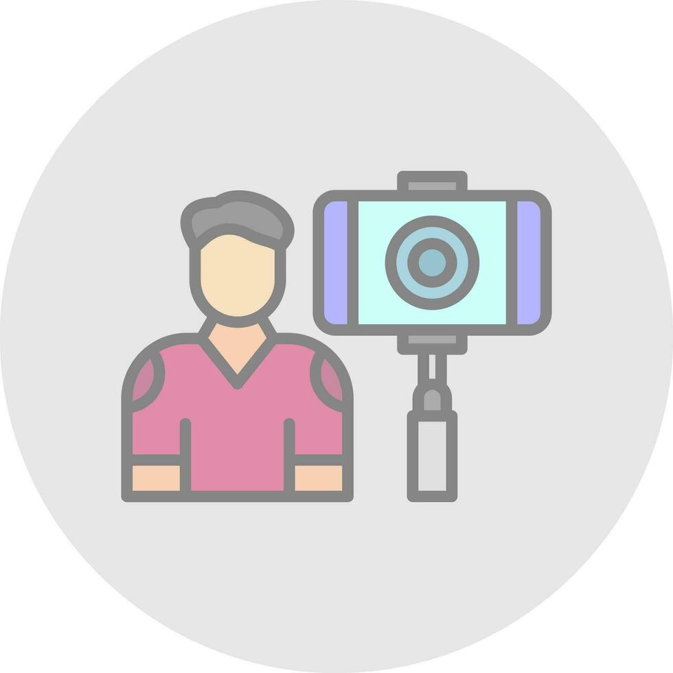 Vlogger Vector Icon Design