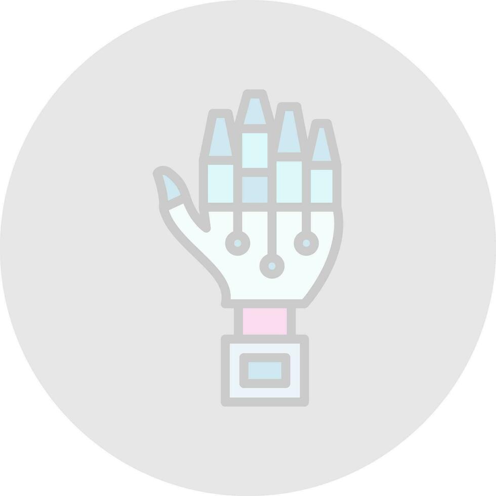 Robot hand Vector Icon Design