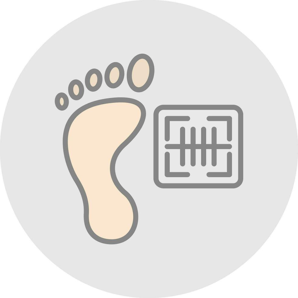 Footprint Vector Icon Design