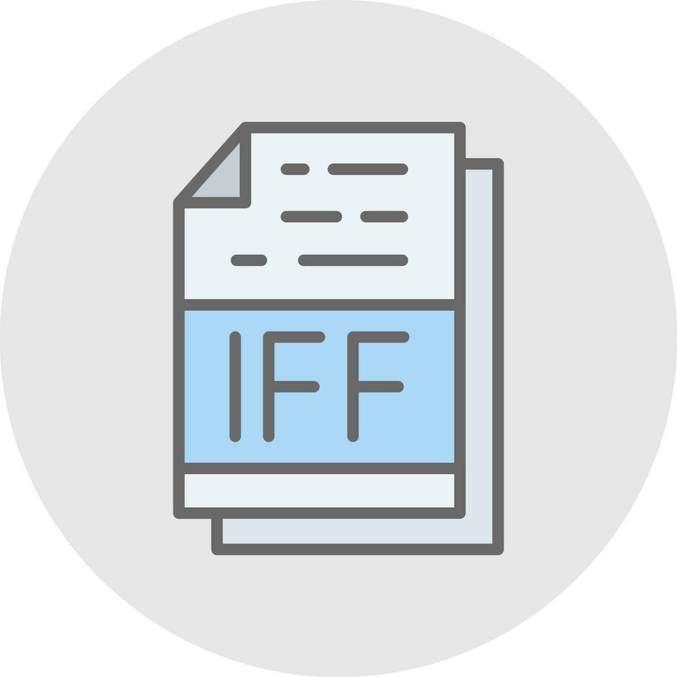 IFF File Format Vector Icon Design