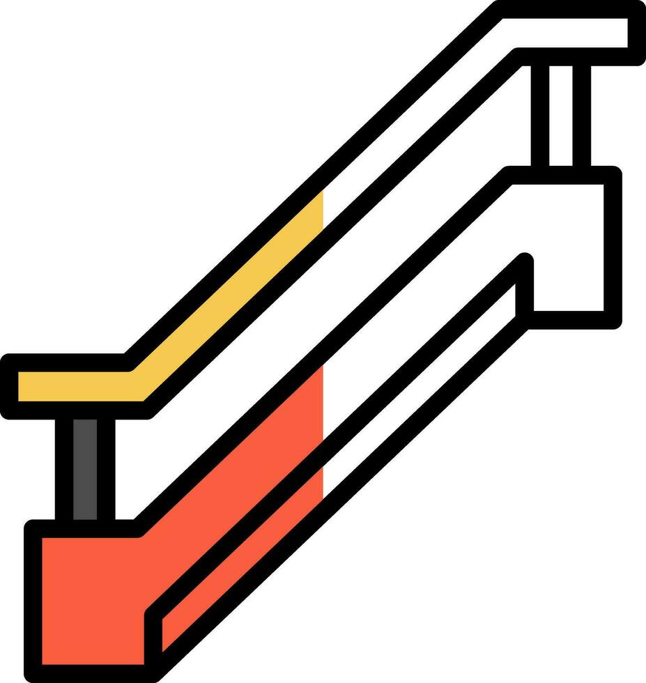 diseño de icono de vector de escalera mecánica