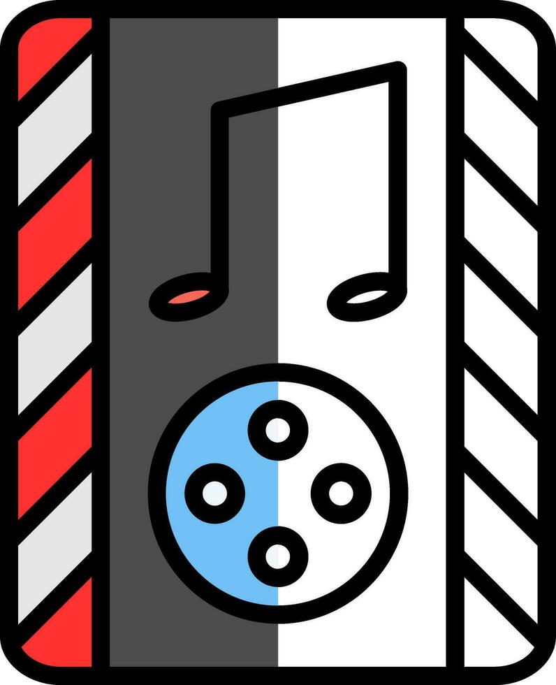 diseño de icono de vector de banda sonora