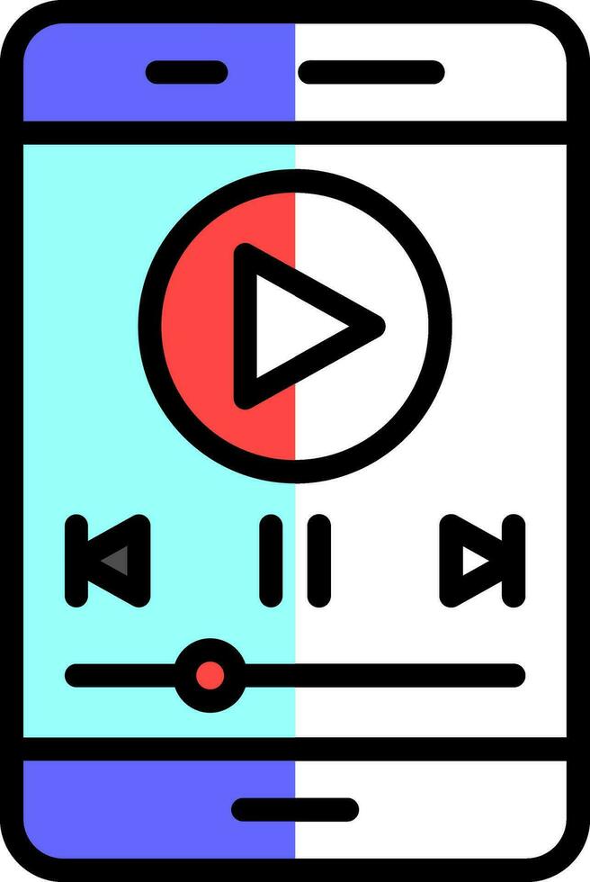 diseño de icono de vector de vídeo