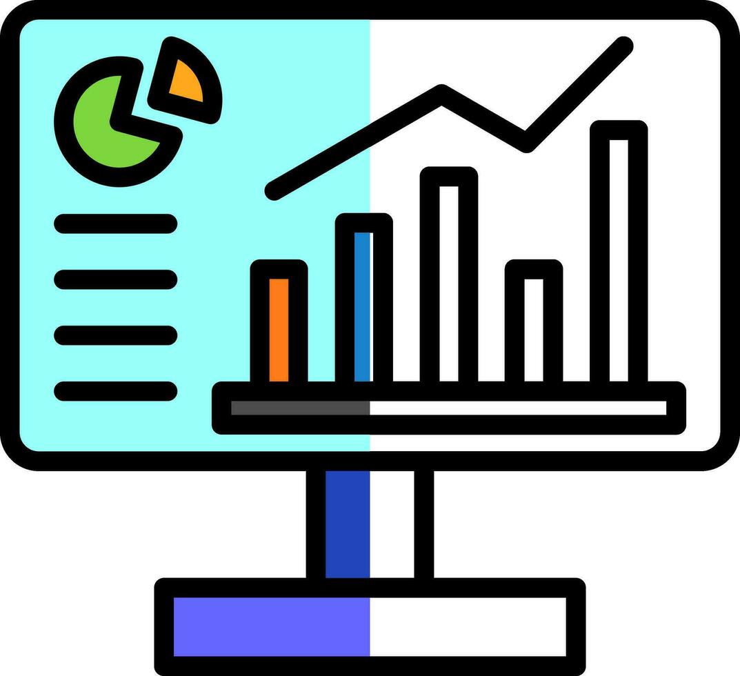 Analytics Vector Icon Design