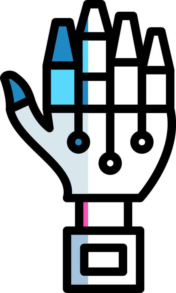 Robot hand Vector Icon Design