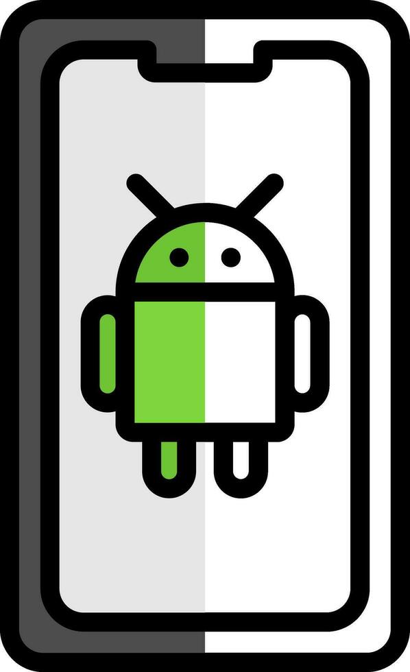 androide vector icono diseño