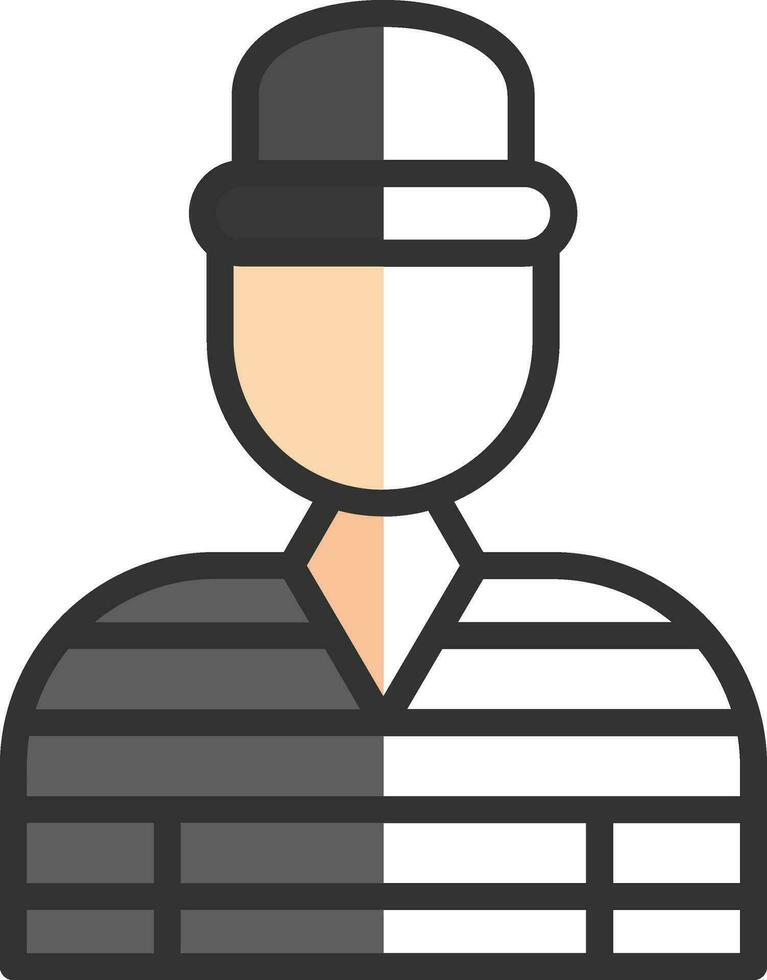 delincuente vector icono diseño