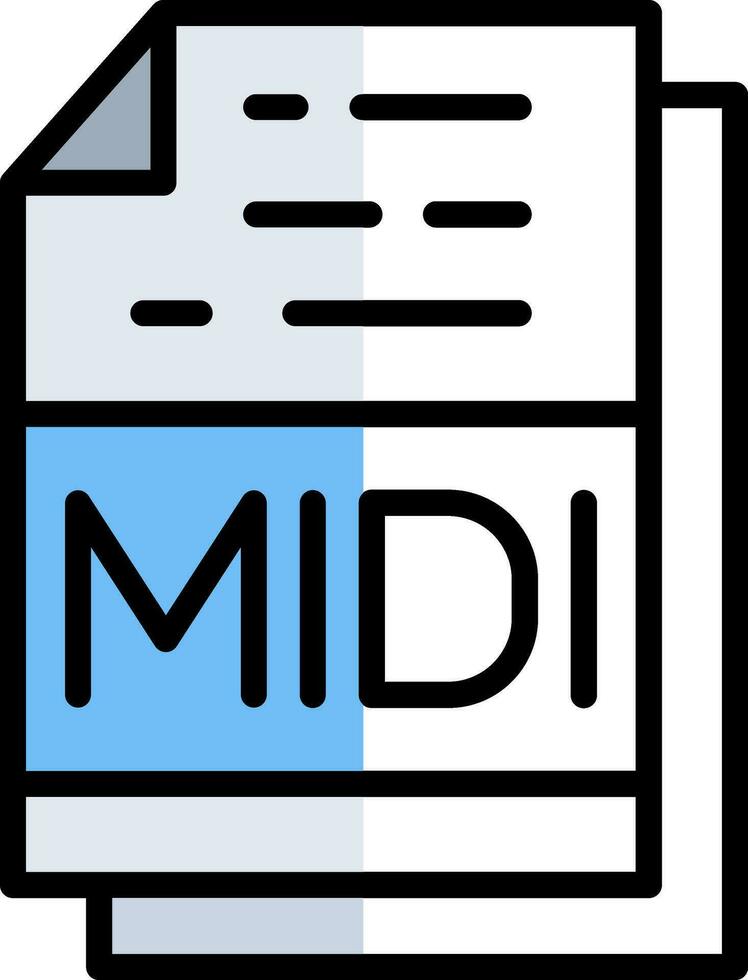 Midi Vector Icon Design