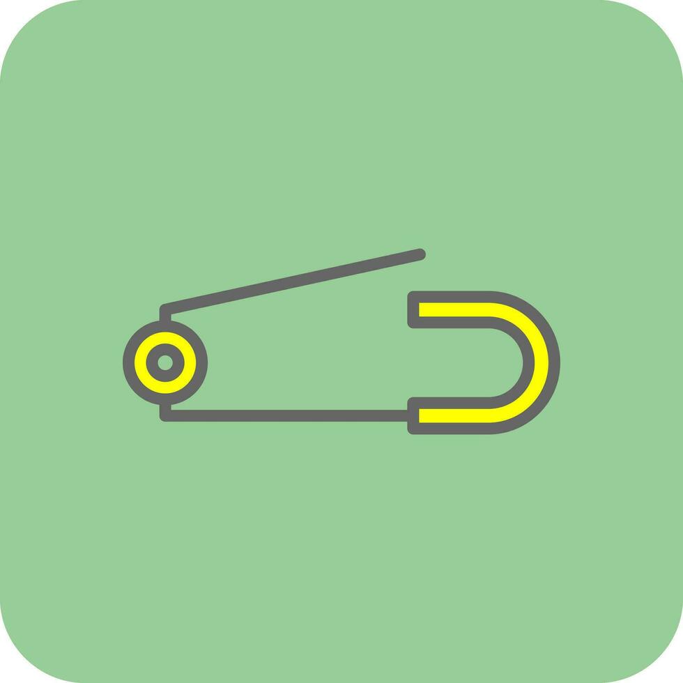 Safety pin Vector Icon Design