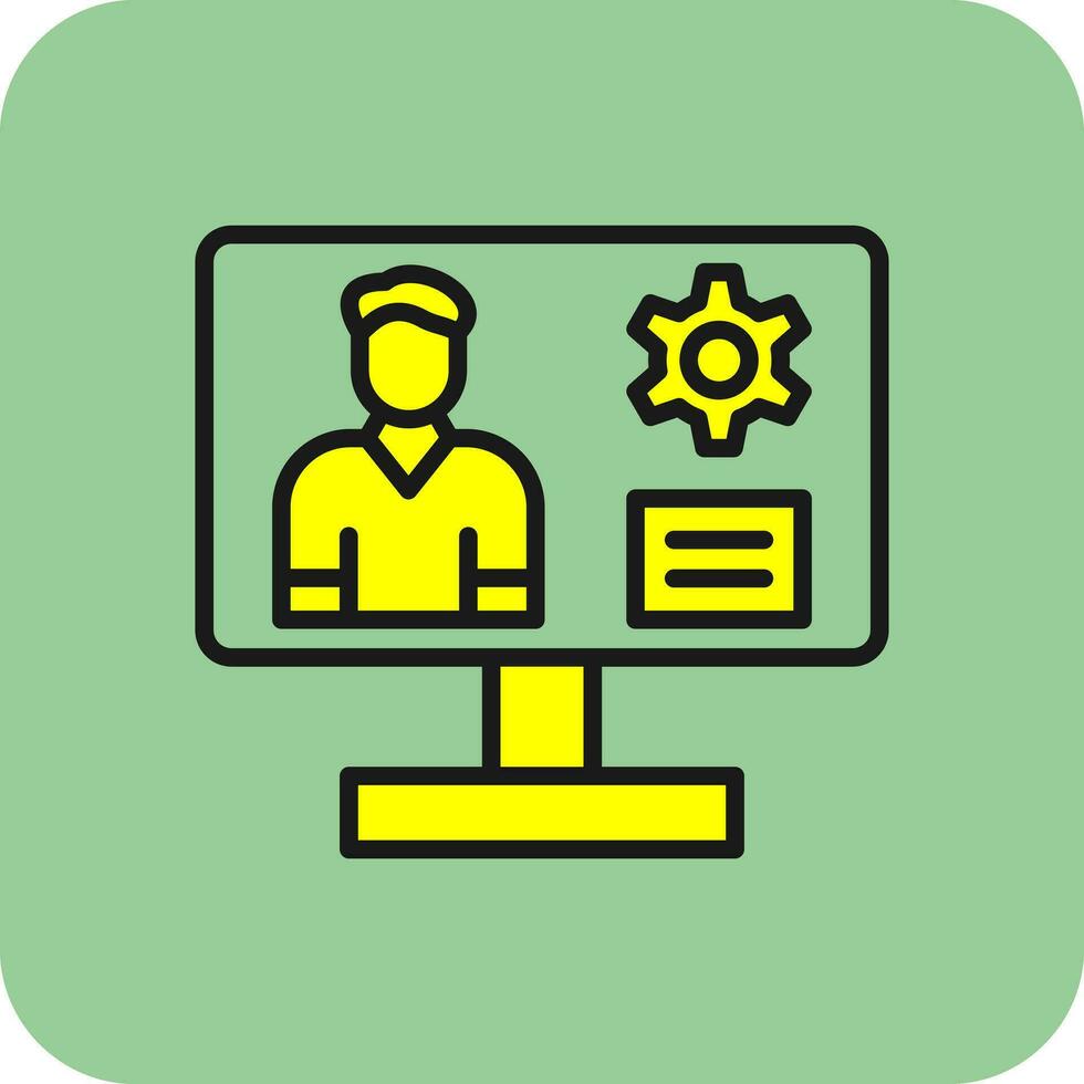 Content management system Vector Icon Design